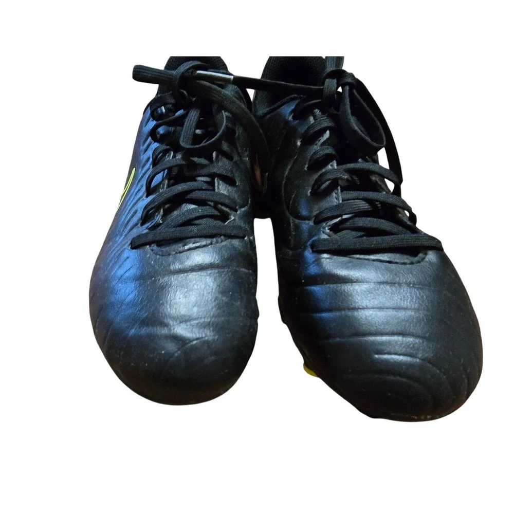 Nike Tiempo Legend Black‎ Volt Soccer Cleats FG Youth Cleats